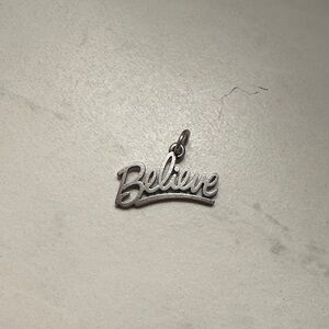 James Avery Silver 'Believe' Charm Bracelet